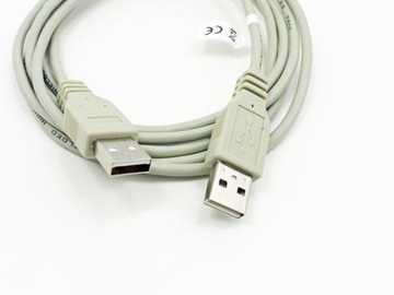 kabel przewód USB 2.0 wtyk A / wtyk A 3,0m