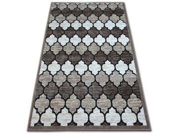 DYWAN YAZZ 240x330 akryl TRELLIS brąz krem #AT1817