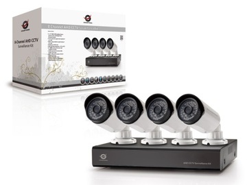 CCTV AHD 8-канальный видеорегистратор 4xcam 720P Комплект Conceptronic