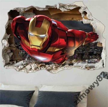 Naklejki ścienne IRON MAN, 3D IRONMAN