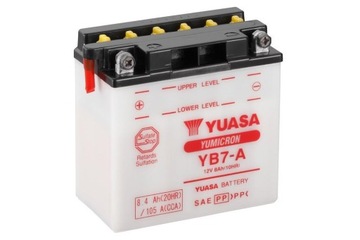 Akumulator 8.4Ah/105A L+ YUASA YB7-A BSA Gilera 12