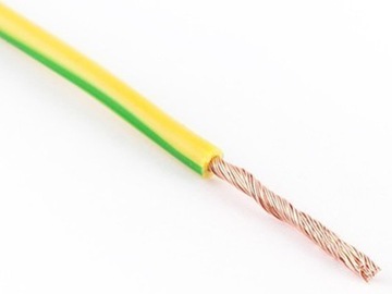 PRZEWÓD KABEL LINKA LGY 1x16 H07V-K 750V ŻÓŁTO ZIELONY 1m