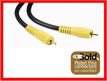 THOMSON -KABEL 1 x cinch - ZŁOTE STYKI 5m