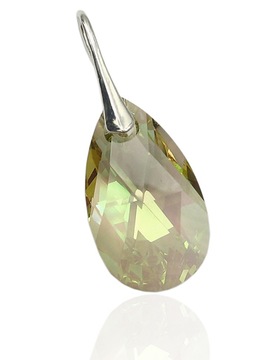 SWAROVSKI WISIOREK SREBRNY KRYSZTAŁ LUMINOUS GREEN