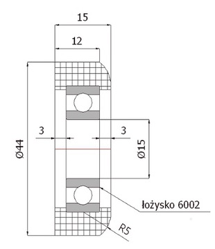 fI 44 ROLKI BRAMOWE, ROLKA DO BRAMY,ROLECZKA