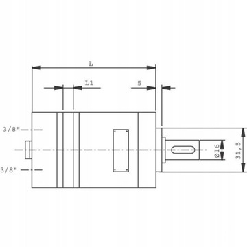 Silnik hydrauliczny orbitalny SMM40 16mm 2,2KW