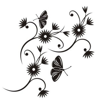 Naklejka na ścianę motyle - Motylkowa fantazja 39