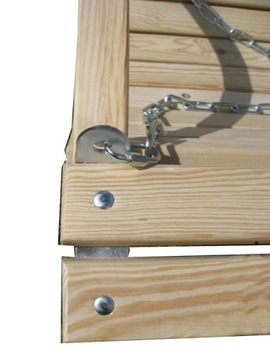 160 cm ŁAWKA, SIEDZISKO DO HUŚTAWKA DREWNO - METAL