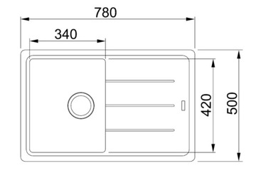 FRANKE BASIS BFG 611 МОЙКА ГРАНИТНАЯ ОРЕХ