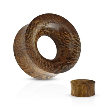 TUNELE PLUGI PLUG DREWNIANY TUNEL 14 mm DREWNO