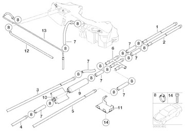 Топливопровод BMW E39 525d 530d M57