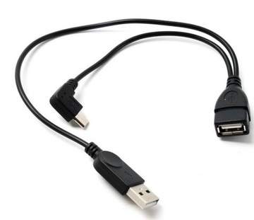 Кабель OTG USB3.0 - microUSB3.0 с доп.питанием