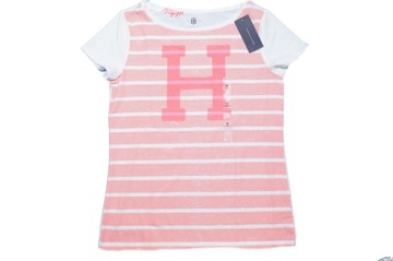 TOMMY HILFIGER T-Shirt Damski RÓŻOWY Roz: M