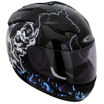 Kask CYBER US-97 - GOOD N EVIL BLUE - BLENDA r. S