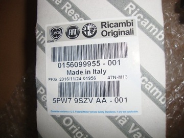 ALFA ROMEO OE 156099955 KLIKA DVEŘE