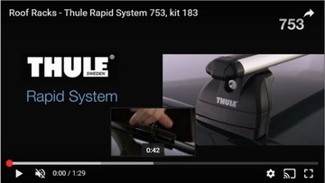 Базовый багажник Thule Rapid System 753 SQUAREBAR KIT