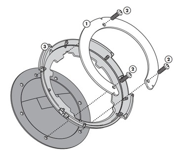 KAPPA BF03K mocowanie adapter pierścień TANKLOCK HONDA