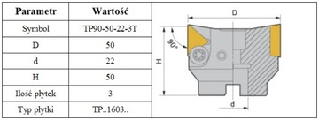 ГОЛОВКА ТП90 ФИ 50 на ТПУН 1603 *FV*