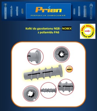 Дюбели NOBEX NGB/SK M 10x80 для газобетона