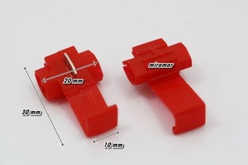 БЫСТРОСОЕДИНИТЕЛЬ АВТОМОБИЛЬНЫЙ БЫСТРОСОЕДИНИТЕЛЬ 10 ШТ. красный