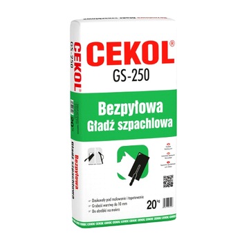 Gładź szpachlowa GS-250 20kg CEKOL