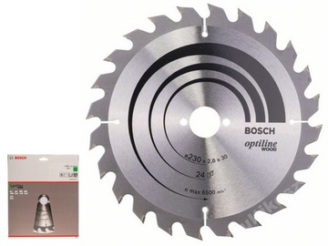 BOSCH Piła tarczowa do drewna Optiline 230x30 24z