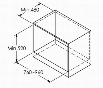 CARGO CORNER MAGIC 800-900mm MPTJ017ER ПРАВЫЙ ЗАКРЫТЫЙ ГРАФИТ ПОЛНОЕ НИЗ