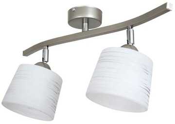 Żyrandol Lampa sufitowa wisząca IGA 2 satyna szklane klosze nowoczesna led