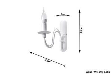 фото ориг. №4, Classic lantern wall-mounted wall lamp minerwa white
