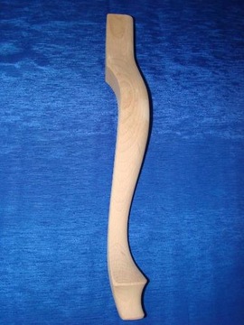 Noga drewniana gięta ludwik wys. 46 cm BUKOWA