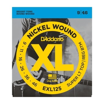 D'Addario EXL125 9-46 struny do gitary elektrycznej KOMPLET