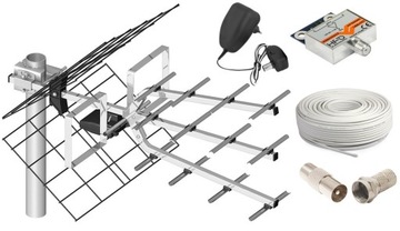 NAJMOCNIEJSZA ANTENA DVB-T Tri-Digit MINI + LNA177