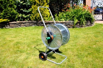 фото ориг. №2, Metallic trolley for hose to 80m 1/ 2 garden for hose rings to spigot metal zincato