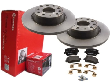 TARCZE + KLOCKI BREMBO TYŁ VW PASSAT B6 B7 CC EOS