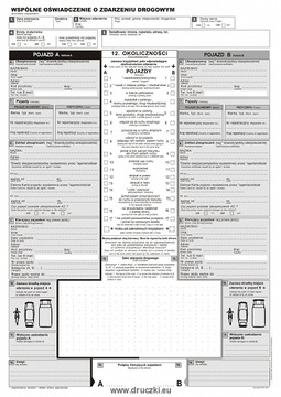 Wspólne oświadczenie o zdarzeniu drogowym PL-ENG