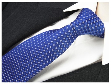 ELEGANCKI DO GARNITURU Żakardowy Krawat 7cm Męski z Mikrofibry GREG g45