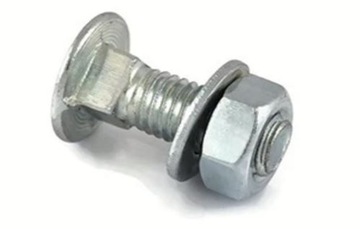 Śruba zamkowa M8x25 do obejmy paneli Ocynk 10 szt.