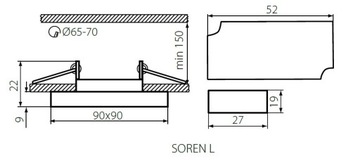 Kanlux ГАЛОГЕННЫЙ СВЕТ SOREN L-BL