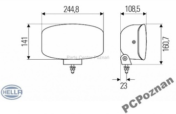 ГАЛОГЕННЫЕ ГАЛОГЕНЫ ДАЛЬНЕГО ДЕЙСТВИЯ HELLA JUMBO 320 FF LED 4 ШТ.