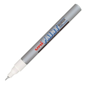 Marker olejowy UNI PX203 srebrny igłowa końc. 0,8