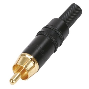 NYS373-0 RCA wtyk na kabel czarny REAN Neutrik