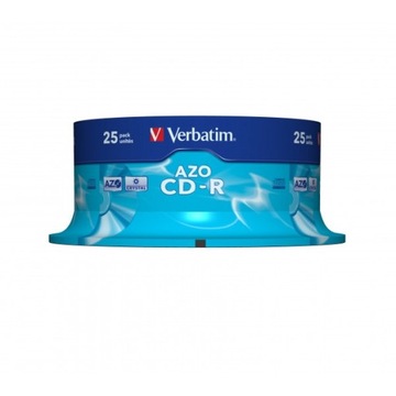 VERBATIM CD-R 700MB 80мин Торт 25шт AZO Crystal!!