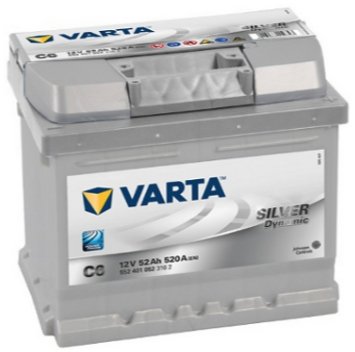 Akumulator VARTA SILVER 12V 52Ah 520A C6 FORD