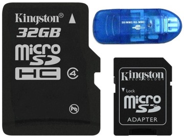 KINGSTON KARTA MICRO SD 32GB cl10 UHS + CZYTNIK SD