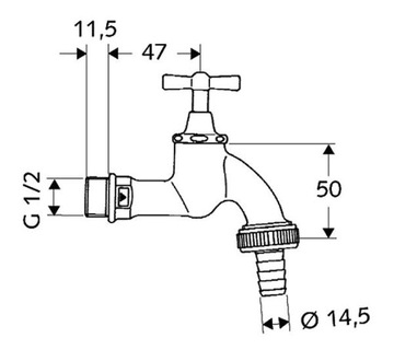 ЛЕНТОЧНЫЙ СЛИВНОЙ КЛАПАН INVENA 1/2