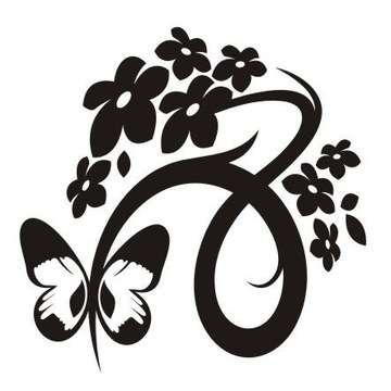 Naklejka na ścianę motyle - Motylkowa fantazja 16