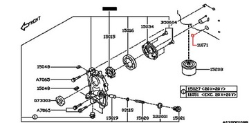 ПРОКЛАДКА КОМНАТЫ ВКЛ. БЛОК SUBARU IMPREZA Subaru OE 10991AA001 Кольцо уплотнительное