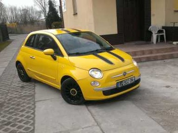 Fiat 500 Наклейки на крышу, полосы, шпон ABARTH