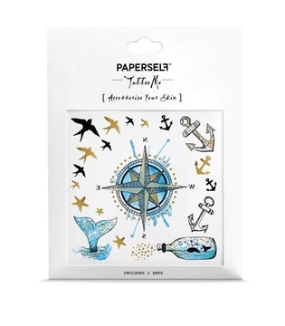 Paperself tatuaż nautical przyklejany naklejka