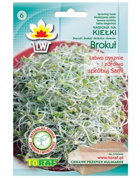 Nasiona kiełki BROKUŁ Toraf 10g SULFORAFAN